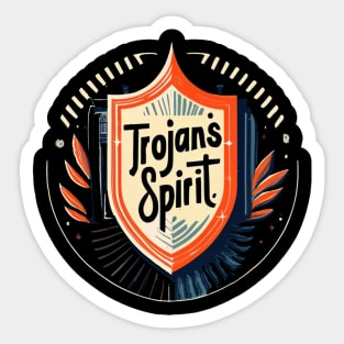 Trojans Spirit Sticker